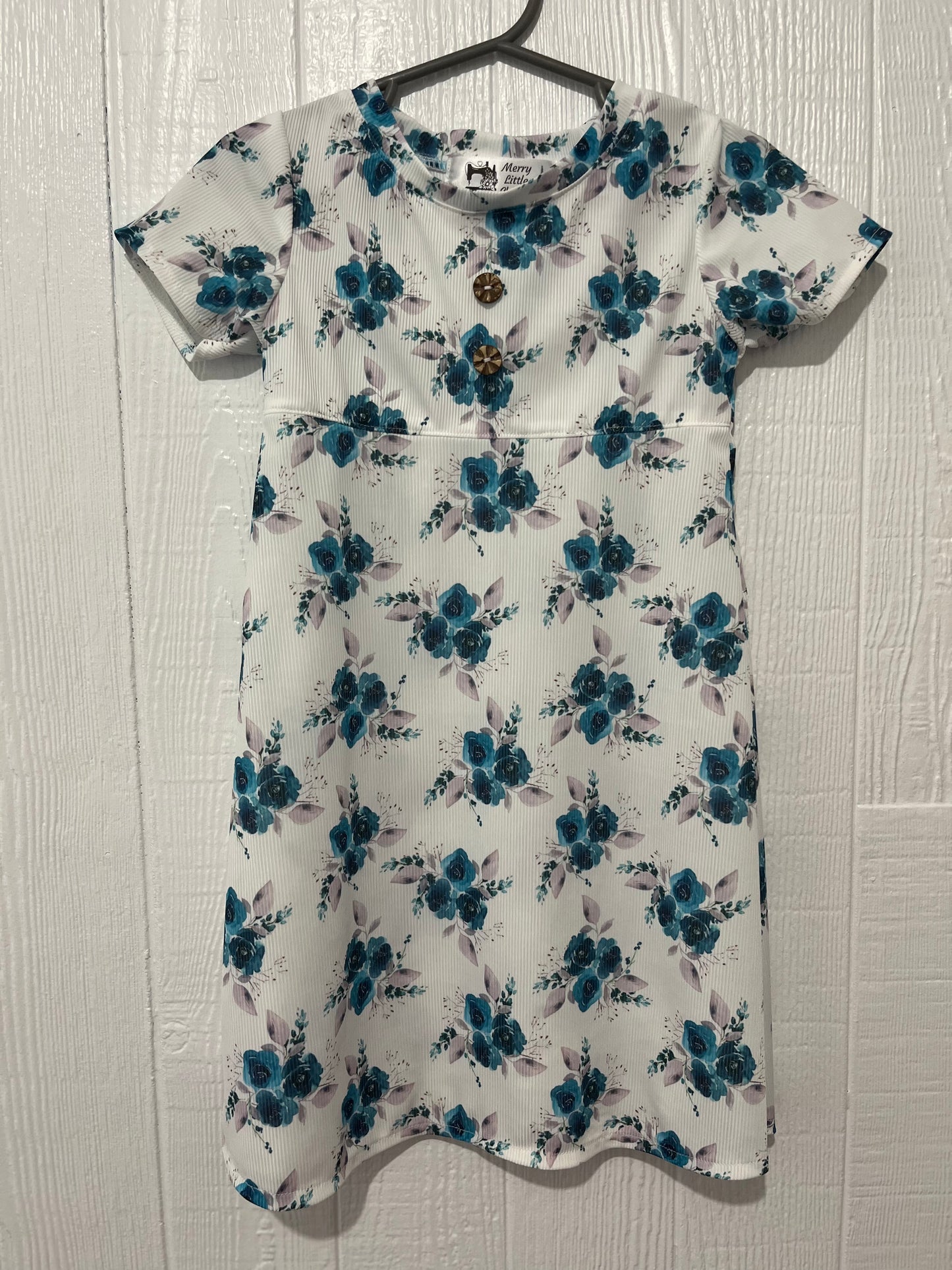 Blue floral dress 1T