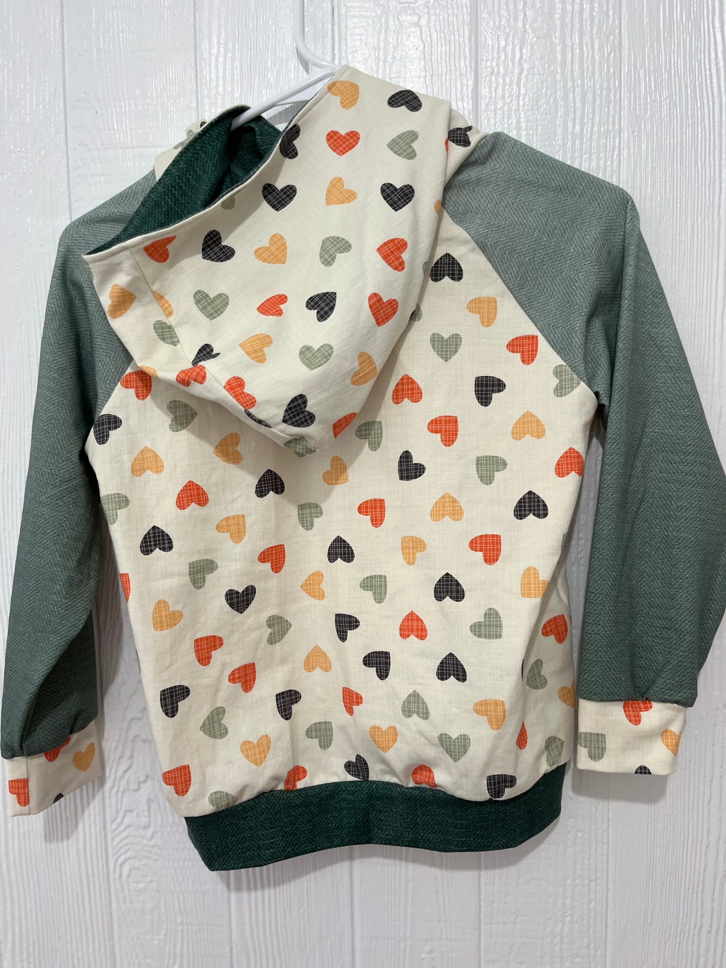 Heart hoodie 7T