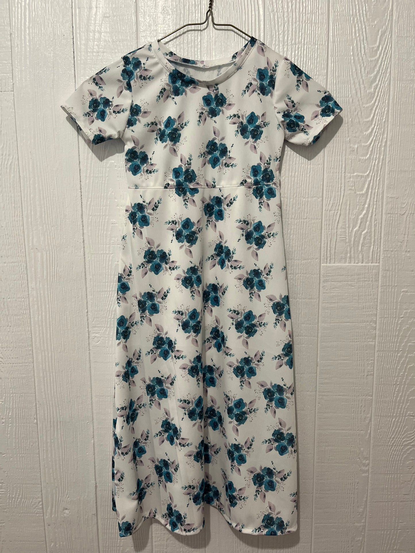 Blue floral dress 5 T